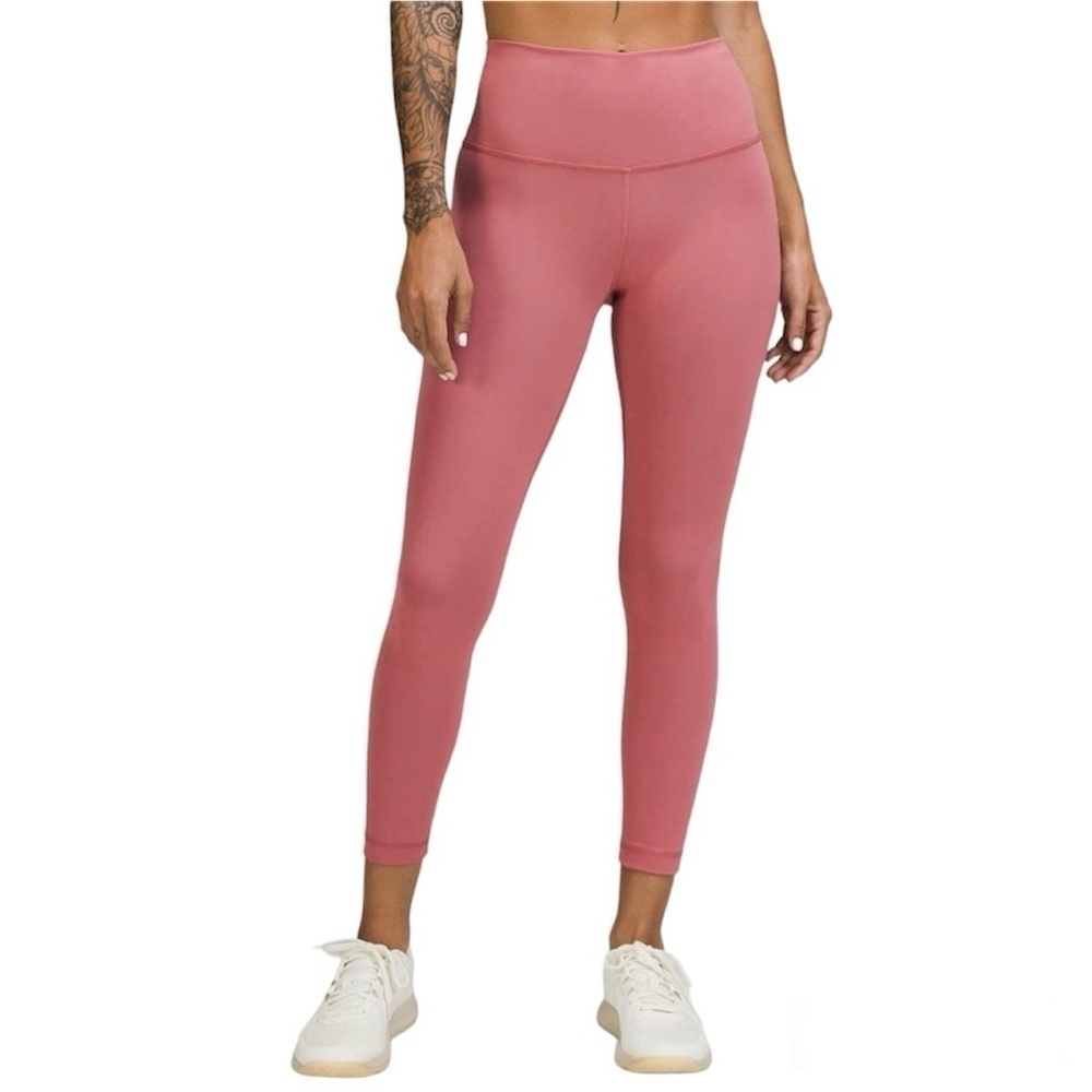 Lululemon Wunder Train High-Rise Leggings 25" Brier Rose Pink Everlux Sz 6